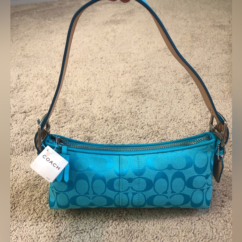 NWT Vintage BLUE Coach Purse